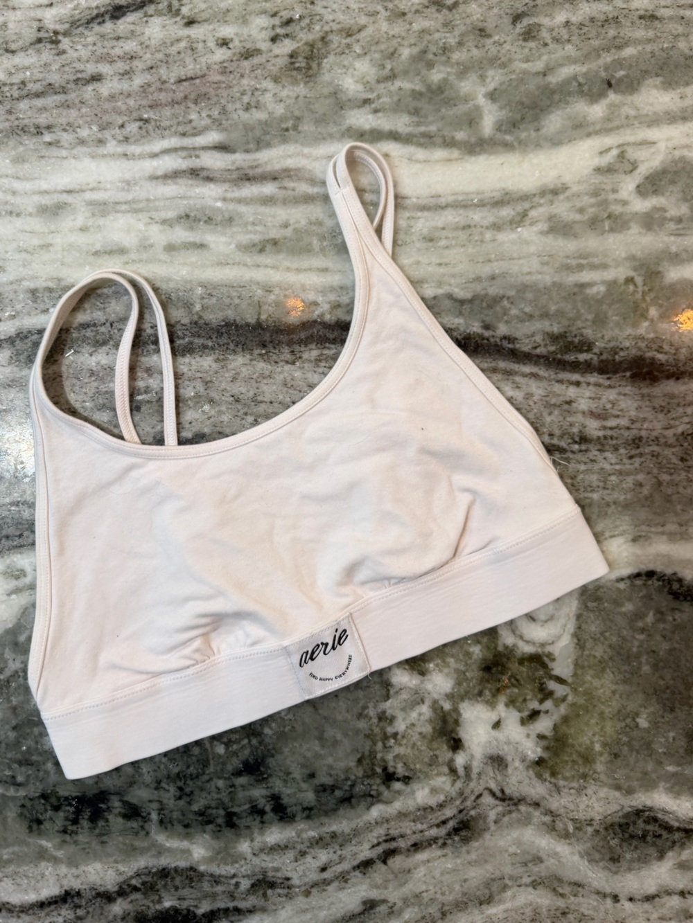 Aerie White Soft Bralette